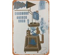 Yonder Mountain String Band - 2009 poster Boulder, CO Fox Theatre retrò metallo stagno cartello vintage 30,5 x 20,3 cm decorazione da parete
