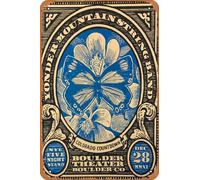 Yonder Mountain String Band - 2011 poster Boulder, CO N2 retrò metallo stagno cartello vintage 30,5 x 20,3 cm decorazione da parete
