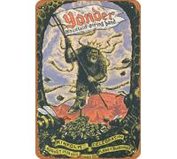 Yonder Mountain String Band - 2012 poster Lyons, CO retrò metallo stagno cartello vintage 30,5 x 20,3 cm decorazione da parete