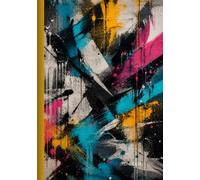 YONDER3R NOTEBOOK: Energetic Urban Abstract Expressionism - Urban Abstract Art Notebook | Premium Lined Journal | 7 × 10 Inches | 160 Lined Pages