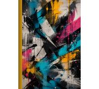 YONDER3R NOTEBOOK: Energetic Urban Abstract Expressionism - Urban Abstract Art Notebook | Premium Lined Journal | 7 × 10 Inches | 160 Lined Pages