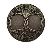 YONE Fibbia per Cinture Tree Of Life Belt Buckle Marrone