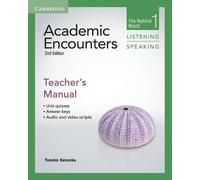 Yoneko Kanaoka Academic Encounters Level 1 Teacher's Manual Listenin (Tascabile)