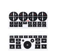 yoneleu Compatibile con Buick per Enclave CX CXL 2006 2007 2008 2009 2010 2011 2012 Kit Riparazione Pulsante Cruscotto Dell'auto AC Adesivo Accessori per Decalcomanie Cruscotto Auto Pulsante Adesivi