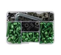 yoneleu Viti Moto Compatibile con Suzuki per Gsxr600 Gsxr750 Gsxr1000 190 Pezzi Kit Viti Fissaggio Parabrezza Carenatura Moto(Green)