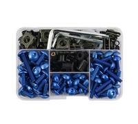 yoneleu Viti Moto Compatibile con Suzuki per Gsxr600 Gsxr750 Gsxr1000 190 Pezzi Kit Viti Fissaggio Parabrezza Carenatura Moto(Blue)
