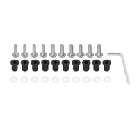 yoneleu Viti Moto Compatibile con Suzuki per Gsxr600 Gsxr750 Gsxr1000 Moto Parabrezza Fissaggio Bulloni Parabrezza Kit Moto Fasteners Viti(Silver)