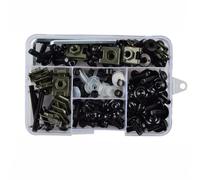 yoneleu Viti Moto Compatibile con Suzuki per RM65 RM80 RM85 RM100 RM125 RM250 Carenatura Moto Kit Bulloni Viti Dadi Kit Montaggio Moto(Black)