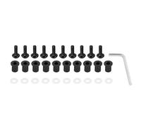 yoneleu Viti Moto Compatibile con Yamaha per MT07 MT09 FZ07 FZ09 Kit Fissaggio Parabrezza per Moto Bulloni Parabrezza Parti Meccaniche Moto(Black)