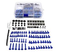 yoneleu Viti Moto Compatibile con Yamaha per XTZ1200 XV1000 XV1100 Parabrezza Moto Carenatura Bulloni Viti Parti Meccaniche Moto(Blue)