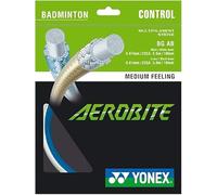 YONEX Corda per badminton aerobite, ibrida, principale: 0,67 mm x 5,5 m, croce: 0,61 mm x 5,0 m, scelta multipla di colori (bianco/blu)