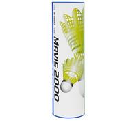 YONEX Mavis 2000 Nylon Tournament Shuttle-Giallo (1/2 dozzina), Navetta Unisex, 6 Count (Pack of 1)