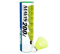 Yonex Mavis 200i Nylon Shuttle Cock, confezione da 6 (giallo)