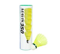 Volani da badminton Yonex Mavis 350 Yellow (6 Pack) striscia verde (fino a 19-29°C)