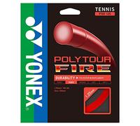 Yonex Poly Tour Fire 16 130 - Corda per racchette da tennis, colore: Rosso