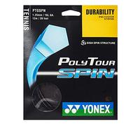 Corda da tennis Yonex Poly Tour Spin (12 m) - Nero (1.25 mm)