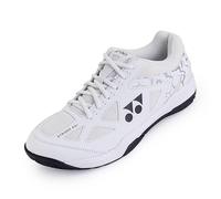 YONEX Strider Ray - Bambini e Adulti - Scarpe da badminton con ammortizzazione Power Cushion Slim Fit - Bianco/Nero, bianco, 45.5 EU