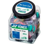 YONEX Super Grap Overgrip 60 Count Bucket | Durevole e leggero ricambio per racchette da tennis e badminton grip in confezioni multiple | Massimo controllo, sensazione e protezione, assortiti