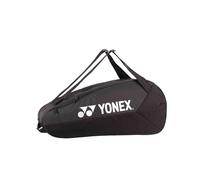 YONEX Team Racquet Bag - Borsa da badminton, tennis e squash, diverse misure e colori, con scomparto per scarpe e funzione zaino (nero, 6 pezzi)