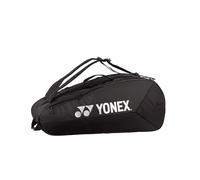 YONEX Team Racquet Bag - Borsa da badminton, tennis e squash, diverse misure e colori, con scomparto per scarpe e funzione zaino (nero, 9 pezzi)