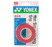 YONEX Tennis Badminton Grip Tape Wet Super Strong Grip (Confezione da 3) Wine...