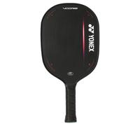 YONEX VCORE - Pagaia per pickleball, peso medio, resistente, forma aerodinamica, larghezza 201 mm, 230 g, colore nero, nucleo a nido d'ape in PP, rivestimento in microparticelle in fibra di vetro e