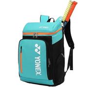 YONEX Zaino sportivo di alta qualità, grande capacità, borsa per racchette da badminton e tennis, scomparto separato per scarpe (viola nero)