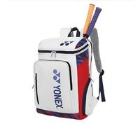 YONEX Zaino sportivo di alta qualità, grande capacità, borsa per racchette da badminton e tennis, scomparto separato per scarpe (viola nero)
