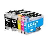 Yongairuink LC427 Cartucce per cartucce LC427 LC 427 per BRO HL-J6010DW MFC-J5955DW MFC-J6955DW MFC-J6957DW MFC-J6959DW (5 confezioni, 2 nero, 1 ciano, 1 magenta, 1 giallo)