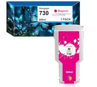 Yongairuink Remanufactured HP730 - Cartuccia d'inchiostro di ricambio per 730 P2V69A, inchiostro per Designjet T1600, T1700, T2600 Series DNJT1700, stampante (1 magenta)