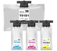Yongairuink T01D1 T01D2 T01D3 T01D4 - Cartucce di ricambio per stampanti Eps Workforce Pro WF-C529RDTW WF-C579RD2TWF WF-C579RDTWF WF-C570 Series (4 pezzi)