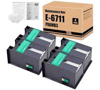 Yongairuink T6711 C13T671100 - Scatola di manutenzione inchiostro per EPN T6711 per ET-16500 WF-3520 WF-3540 WF-3620 WF-3640 WF-7715 WF-7725 WF-7510 WF-7610 WF-7620 WF-7620 710 WF. - 7720 (4 pezzi)