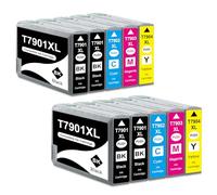 Yongairuink T79XL 79XL - Cartuccia d'inchiostro per WF-4630DWF WF-4640DTWF WF-5110DW WF-5190DW WF-5620DWF WF-5690DWF WF-5190DW WF-5690DWF (4 nero 2ciano 2Magenta 2 giallo)