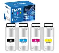 Yongairuink T9731-T9734 - Cartuccia di inchiostro pigmentato per EPN T9731 T9732 T9734 T9734 per Workforce Pro WF-C869R WF-C869RDTWFC WF-C869RD3TWFC (4 pezzi, 1BK 1C 1M 1Y)