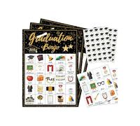 Yongany Bingo per feste di laurea, per feste di laurea per 24 giocatori, carte da gioco per laurea, per , compagni di classe, liceo, università