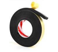 YONGETYC 2 metri/10 Metri di Lunghezza con Guarnizione Adesiva in Schiuma di Spugna autoadesiva in Neoprene da 6 mm-20 mm di Spessore(10 x 30mm x 10M)