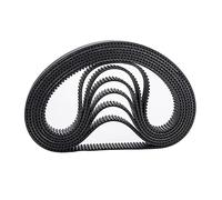 YONGETYC 2 Pz/Set HTD Cinghia Dentata 300/303/306/309/312/315/318/321mm 6/9/10/15mm Larghezza Cinghia Dentata in Gomma Anello Chiuso Cinghia Sincrona Passo 3mm(321mm,6mm)