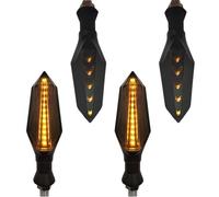 yongewu F per ST1300 per PCX125 per CRF150R per SL230 Luci di Segnalazione per Motociclette da 12V Lampeggiatore Direzione Spia Avvertimento Luce Segnalazione Direzione Universale(Yellow1,2 Pair)