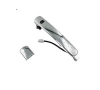yongewu Maniglieportieredell'auto Compatibile con Nissan per Rogue 2008 2009 2010 2011 KEYLESS Maniglia Esterna Porta Cromata con Pulsante di Accesso 80640-CA012 80645-CA000(Type 2 No Hole)