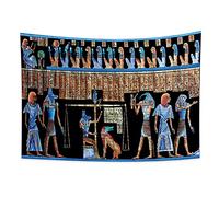 YONGFOTO 100x70cm Antico Egitto Arazzo Dio Anubi Horus Passaggio degli Inferi Bilancia Dominante Antica civiltà Appeso a parete Arazzi per Casa Parete Decor Tovaglia Coperta