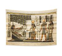 YONGFOTO 100x70cm Egitto antico Arazzo Faraone Dio Horus Geroglifici Papiro Simbolo Civiltà antica Arazzi Per la casa Decorazione della parete Tavolo Cloth Coperta