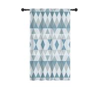 YONGFOTO 107x160cm Striscia geometrica Filtraggio della luce Tende per la camera dei bambini Nordico Triangolo Diamante Tasca per asta Tende per asili nido e scuole materne, 1 Pannello