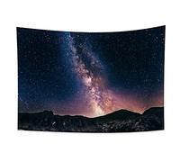 YONGFOTO 150x100Cm Cielo Stellato Arazzo, Nebulosa Galassia Natura Notte Psichedelica Paesaggio Arazzi Universo Montagne Appeso A Parete Arazzo per L'Arredamento Della Camera Da Letto Del Soggiorno