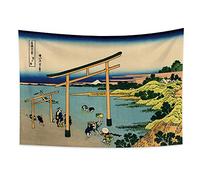 YONGFOTO 150x100cm Ukiyo-e Arazzo Monte Fuji 36 Viste Camera Tappezzerie Baia di NobotoPaesaggio Arte muraria Giapponese Pittura tradizionale Stile Toyo Arazzi