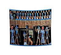 YONGFOTO 150x130cm Antico Egitto Arazzo Dio Anubi Horus Passaggio degli Inferi Bilancia Dominante Antica civiltà Appeso a parete Arazzi per Casa Parete Decor Tovaglia Coperta