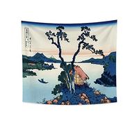 YONGFOTO 150x130cm Ukiyo-e Arazzo Monte Fuji 36 Viste Camera Tappezzerie Lago Suwa in provincia di ShinanoPaesaggio Arte muraria Giapponese Pittura tradizionale Stile Toyo Arazzi
