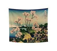 YONGFOTO 180x160cm Ukiyo-e Arazzo Monte Fuji 36 Viste Camera Tappezzerie il Fuji di Gotenyama a Shinagawa su TokaidoPaesaggio Arte muraria Giapponese Pittura tradizionale Stile Toyo Arazzi