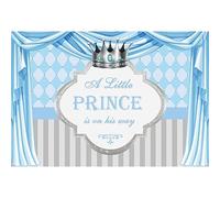 YongFoto 2,2x1,5m Baby Shower Fotografia Fondale un piccolo principe sta arrivando Corona Tenda Rivelazione di genere Foto Neonato Baby Shower Festa Gestante Fotografia puntelli
