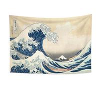 YONGFOTO 220x150cm Ukiyo-e Arazzo Monte Fuji 36 Viste Camera Tappezzerie La grande onda di KanagawaPaesaggio Arte muraria Giapponese Pittura tradizionale Stile Toyo Arazzi