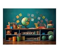 YongFoto 3x2m Ritorno a Scuola Fondale a Tema Aula Globale Interno Armadio di Legno Sfondo Fotografico per Gli Studenti Insegnanti Decorazione Scuola Insegnamento Laurea Partito Foto di Scena